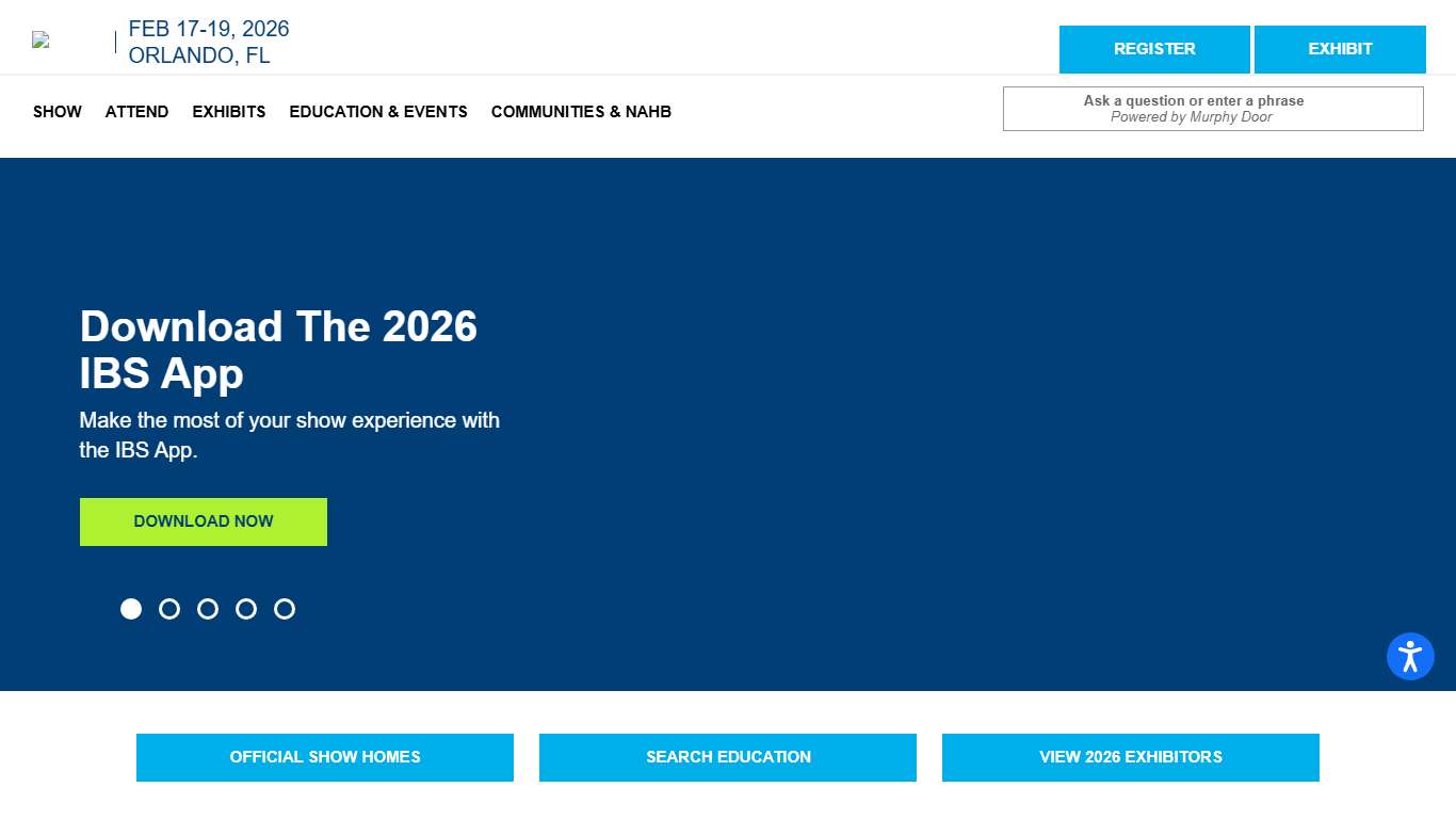 The 2026 NAHB International Builders' Show IBS 2026